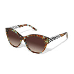 Brighton Interlok Braid Sunglasses in Blue Havana