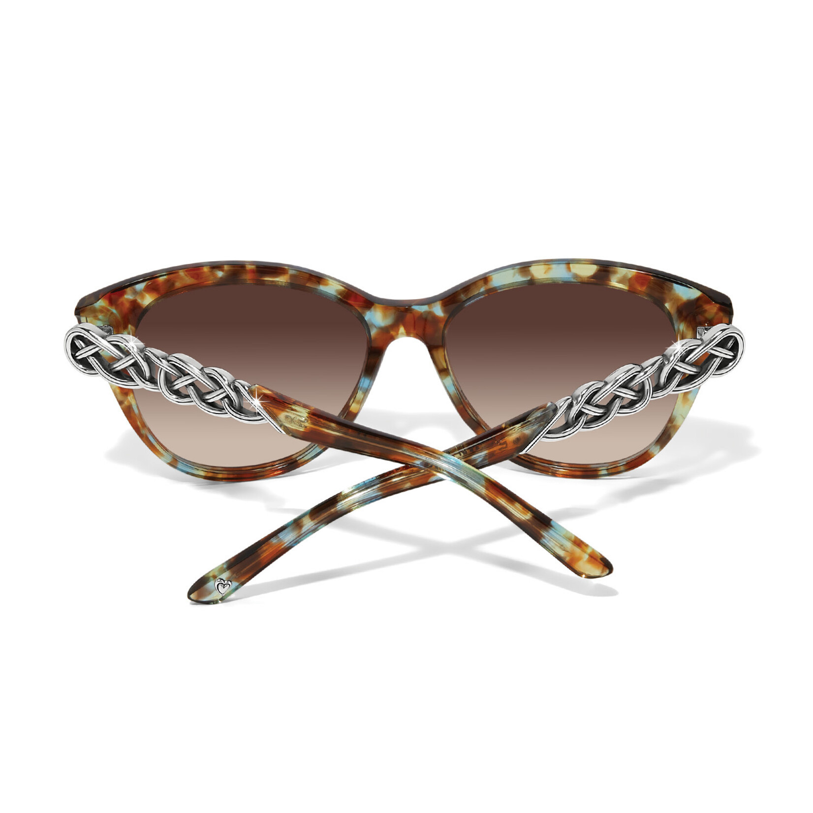 Brighton Interlok Braid Sunglasses in Blue Havana
