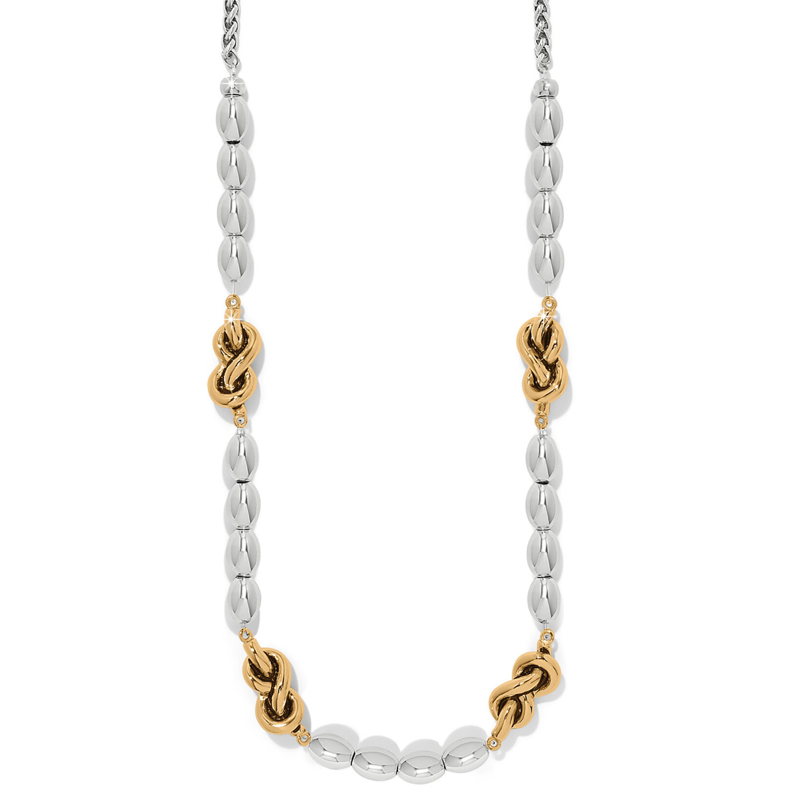 Brighton Interlok Single Knot Drops Collar Necklace