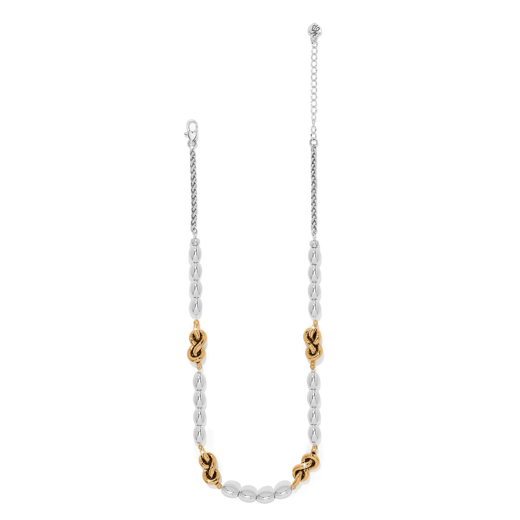 Brighton Interlok Single Knot Drops Collar Necklace