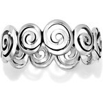 Brighton Vertigo Silver Hinged Bangle