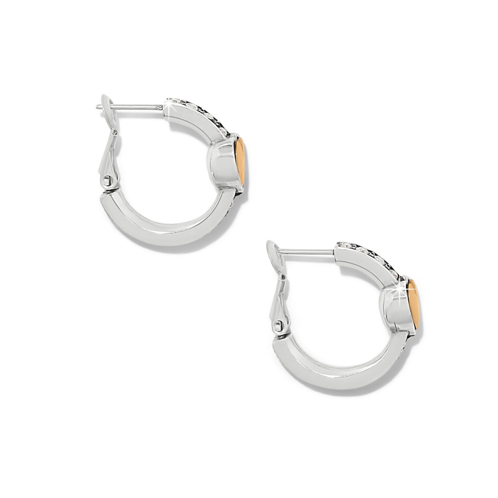 Brighton Mystery Of Love Gold Heart Hoop Earrings