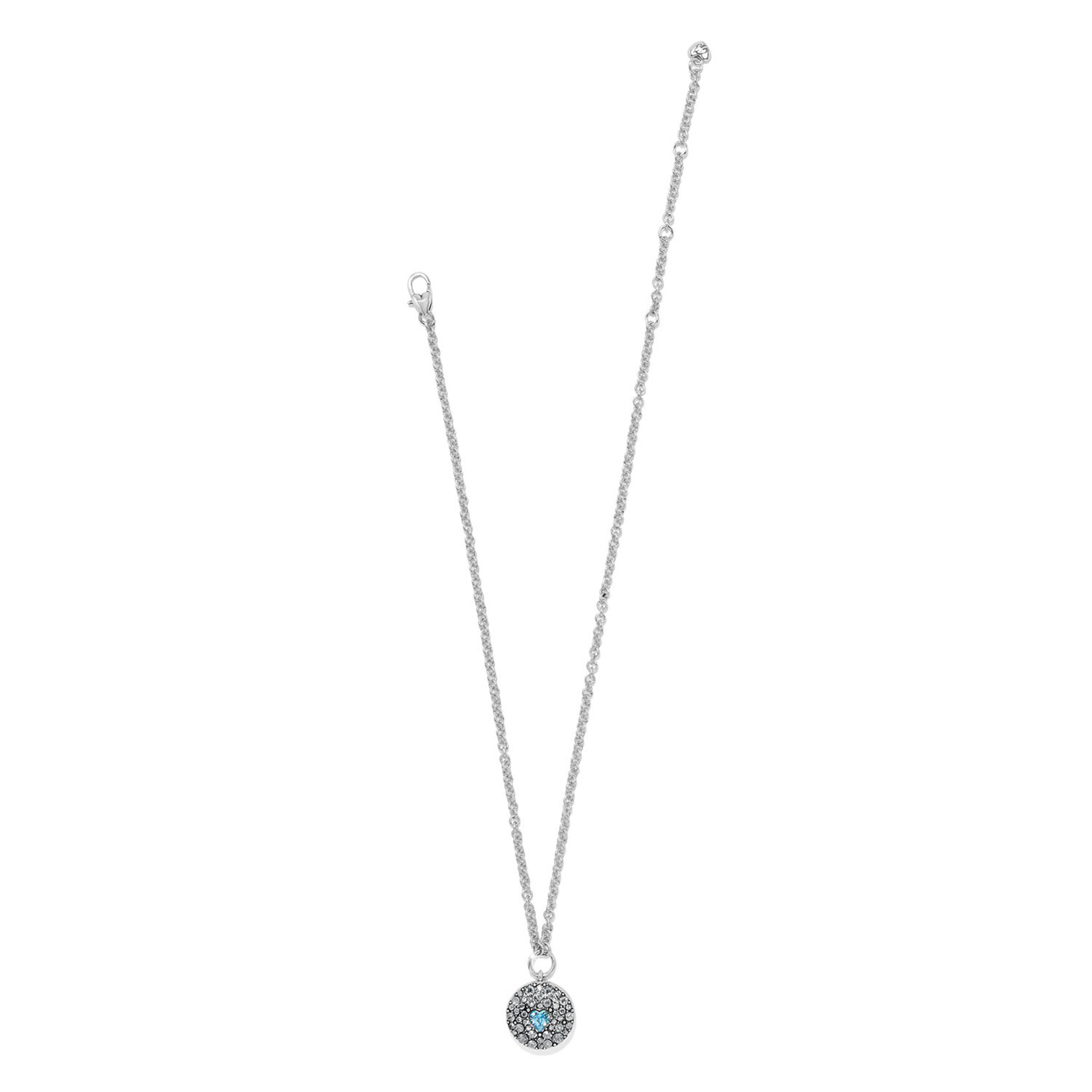 Brighton Mystery Of Love Aquamarine Heart Necklace