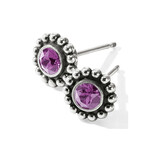 Brighton Twinkle Mini Post Earrings Amethyst