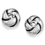 Brighton Love Me Knot Mini Post Earrings in Silver