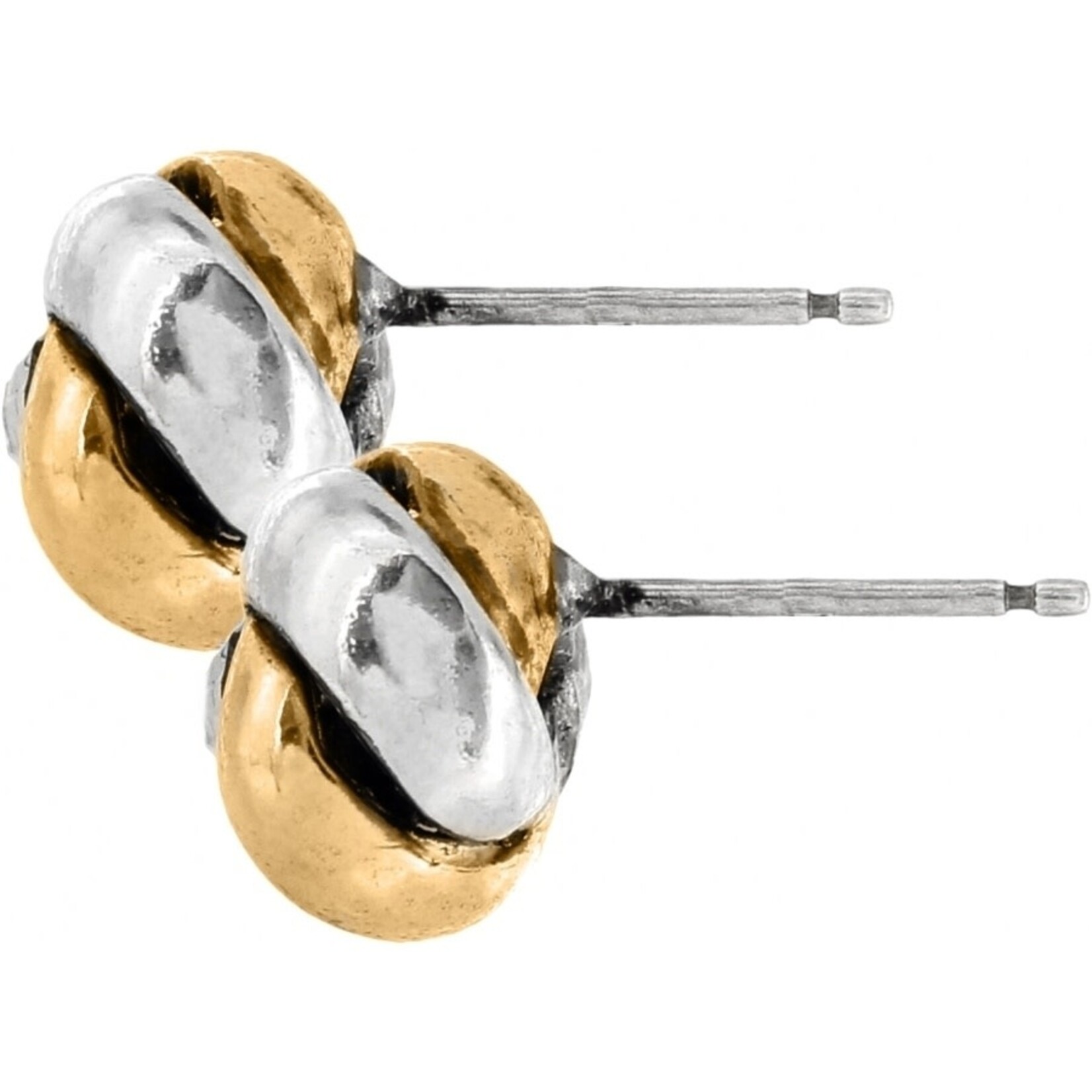 Brighton Love Me Knot Mini Post Earrings Silver-Gold