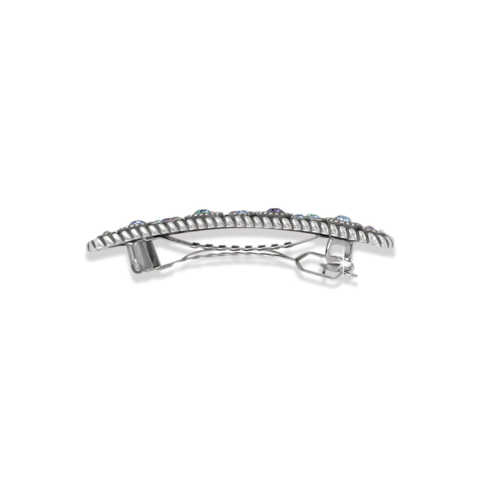 Brighton Halo Barrette Silver-Tanzanite