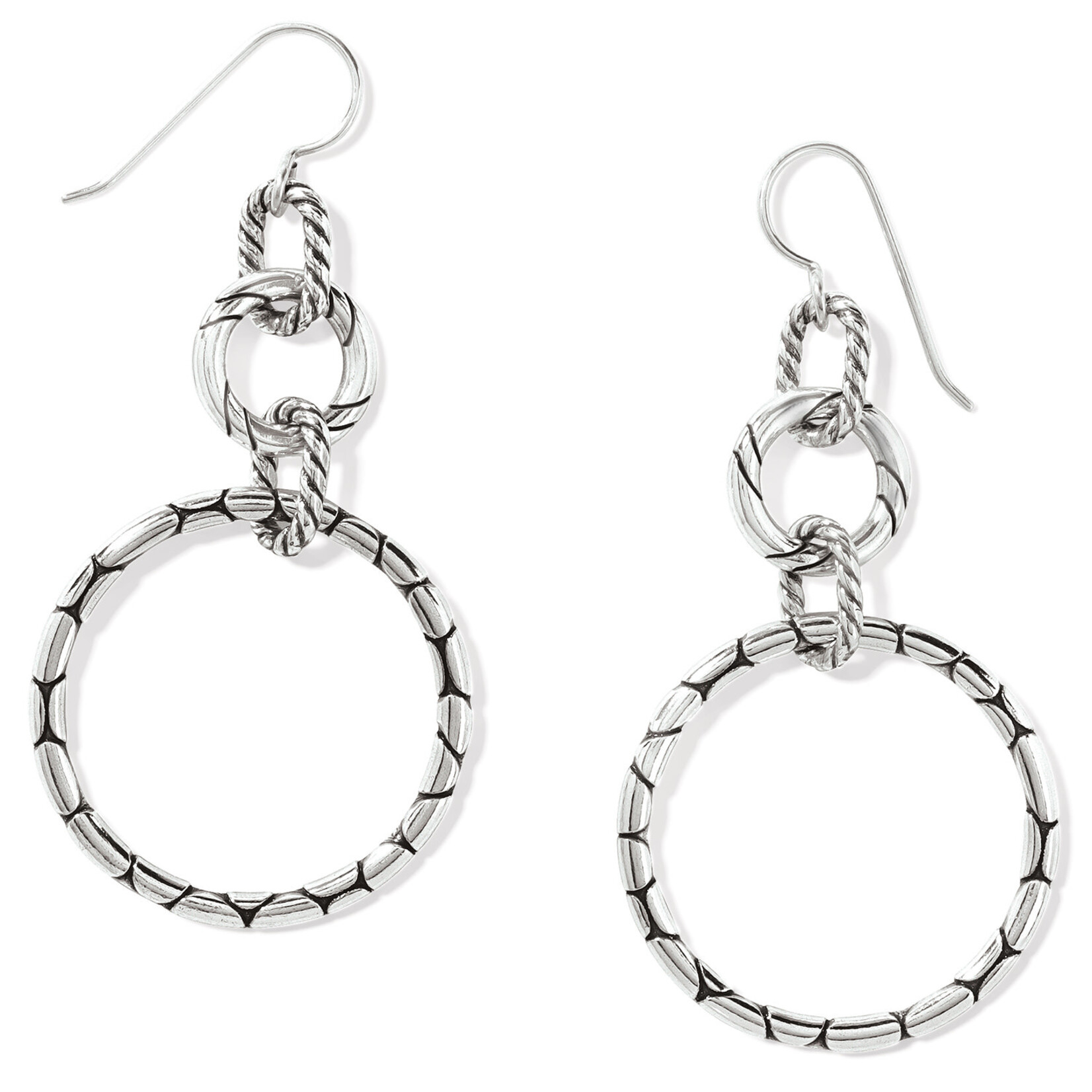 Brighton Pebble Rings French Wire Earrings