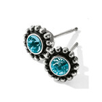 Brighton Twinkle Mini Post Earrings Blue Zircon