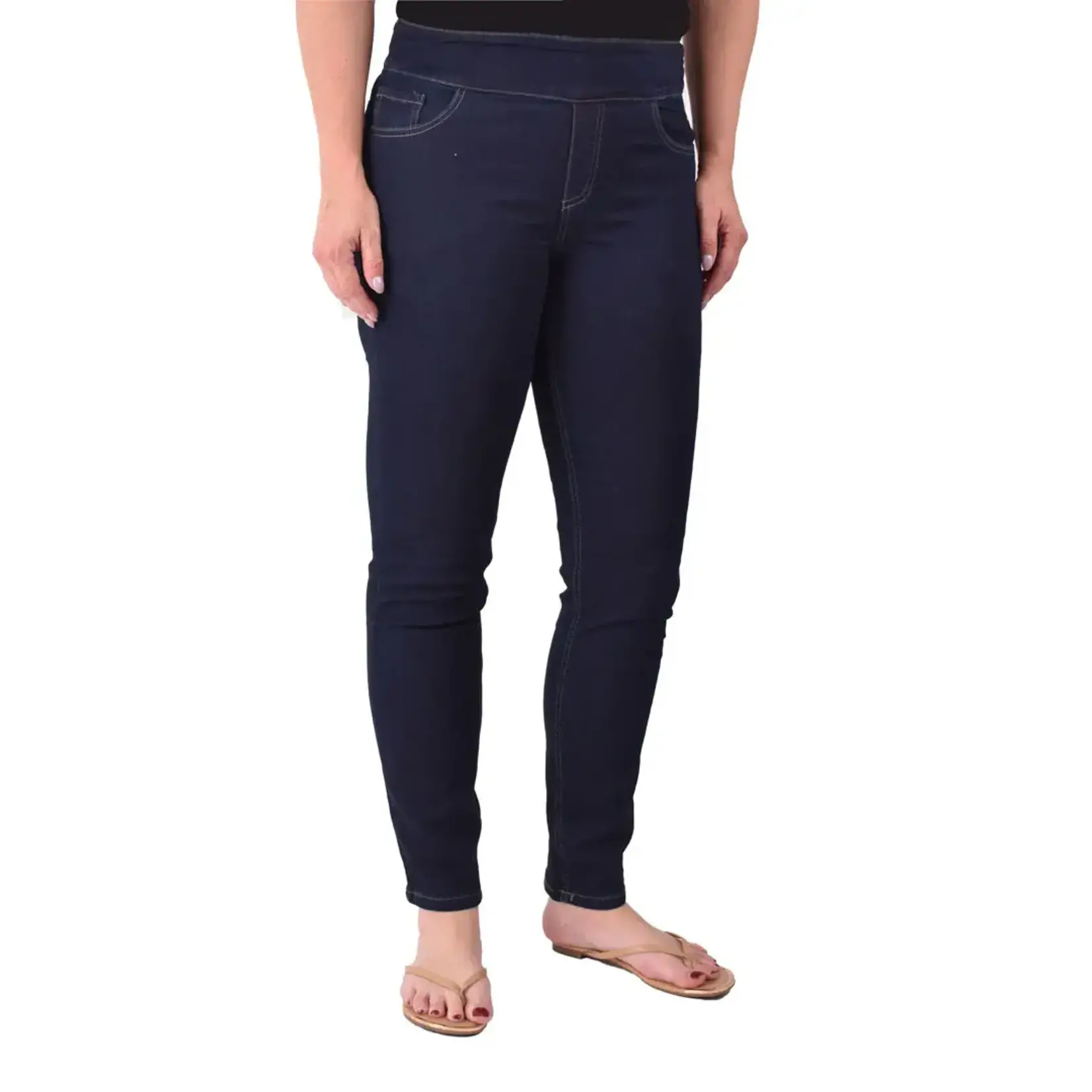 Pull on Skinny Jeans 30" inseam w/ Wide Waistband