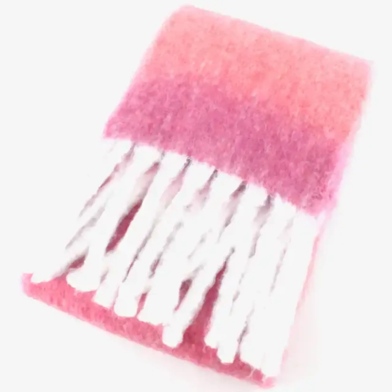 Pretty Persuasions Gentle Song Scarf w/Stripe & Fringe in Fuchsia & Pinks