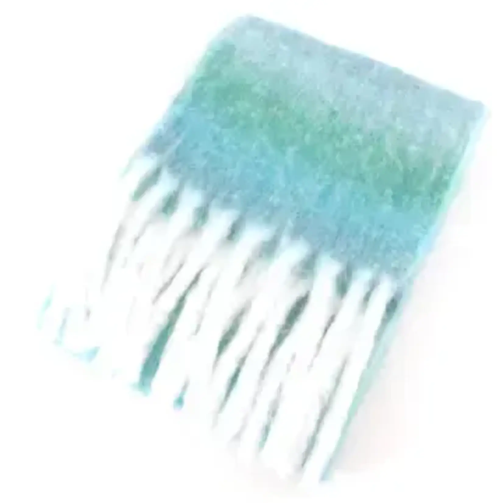 Pretty Persuasions Gentle Song Scarf w/Stripe & Fringe in Greens/Blue