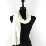 Pretty Persuasions Solid Color Cozy Soft Scarf In Ivory