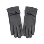 Pretty Persuasions Faux Leather w/Twist on Wrist Gloves in Grey