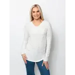 Dreamcatcher Drape Neck Top in Ivory