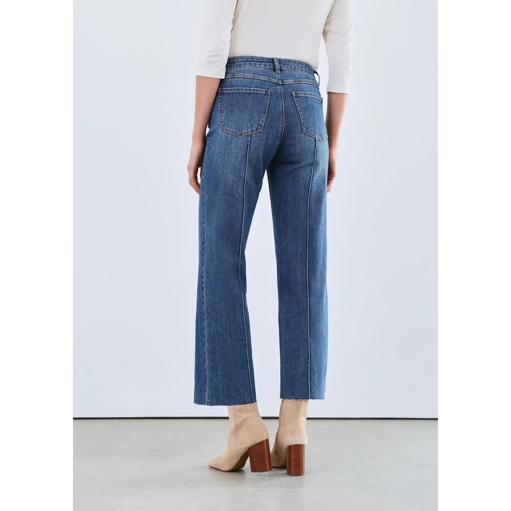 FDJ Olivia Wide Ankle in Vintage Wash