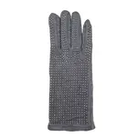 Jeanne Simmons Texting Rhinestone Gloves In Grey