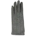 Jeanne Simmons Texting Rhinestone Striped Gloves In Grey