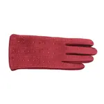 Jeanne Simmons Texting Rhinestone Striped Gloves In Red