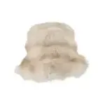 Jeanne Simmons Faux Fur Swirl Bucket Hat in Cream