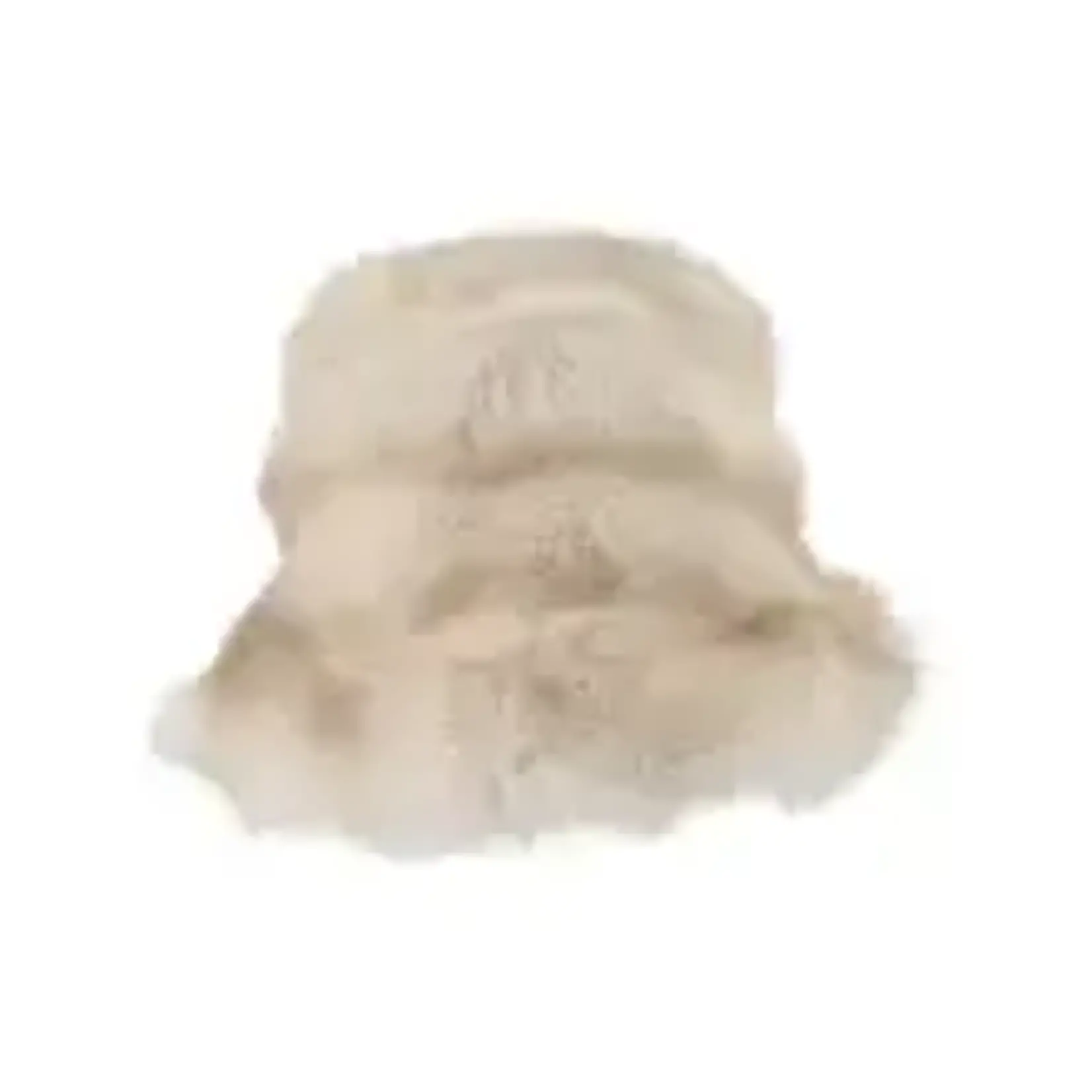 Jeanne Simmons Faux Fur Swirl Bucket Hat in Cream