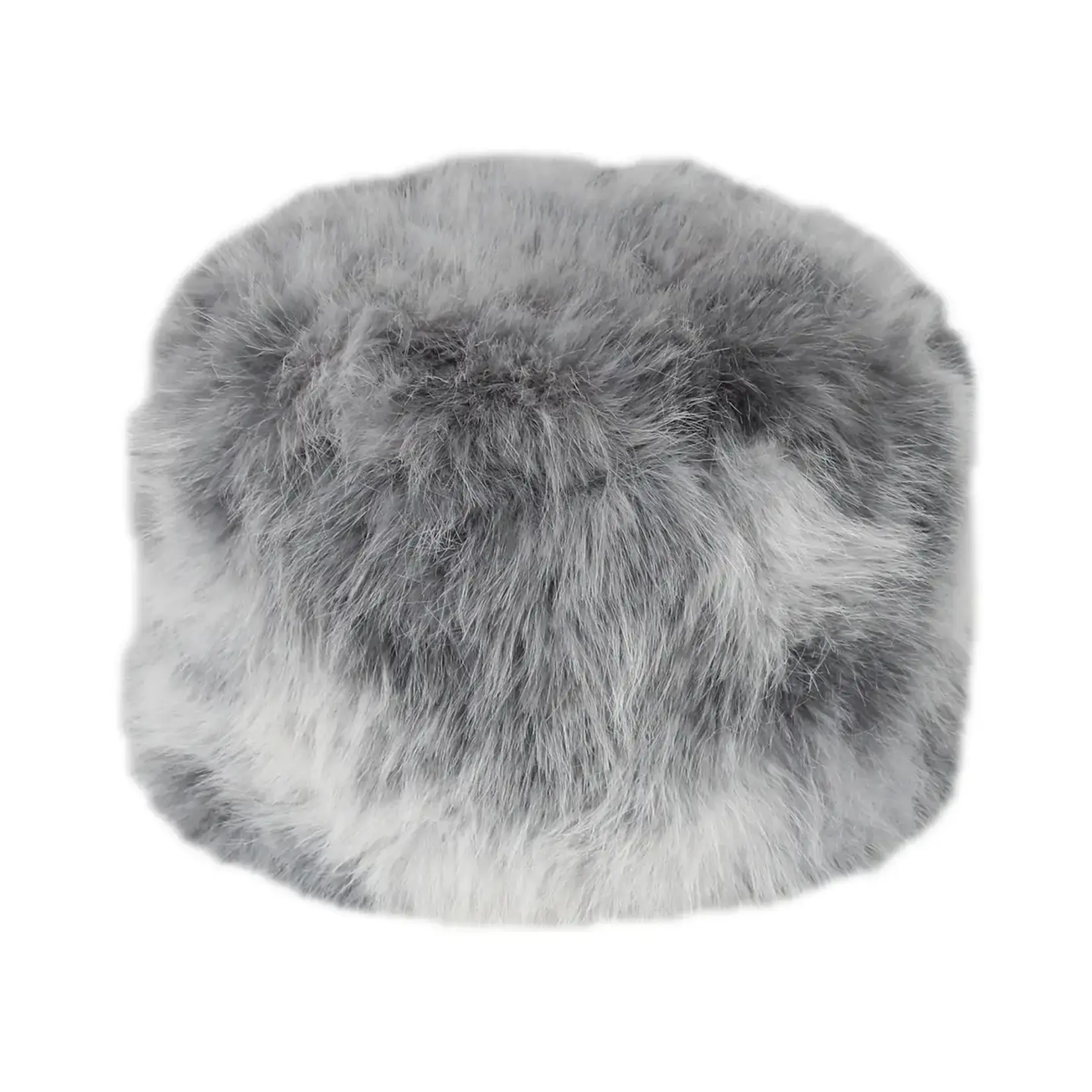 Jeanne Simmons Faux Fur Bucket Hat in Grey