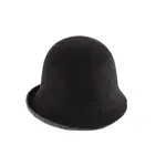 Jeanne Simmons Boiled Wool Bucket Hat W/Contrast Under Brim Blk/Gry