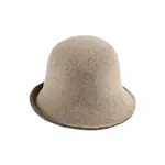 Jeanne Simmons Boiled Wool Bucket Hat W/Contrast Under Brim Oat/Gry