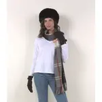 Jeanne Simmons Faux Fur Bucket Hat W/Rim in Black