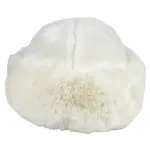 Jeanne Simmons Faux Fur Bucket Hat W/Rim in White