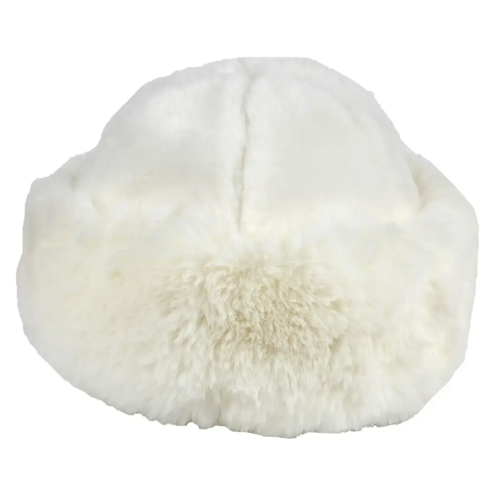 Jeanne Simmons Faux Fur Bucket Hat W/Rim in White