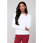 Soft Cozy Crew Knit Sweater in Creme