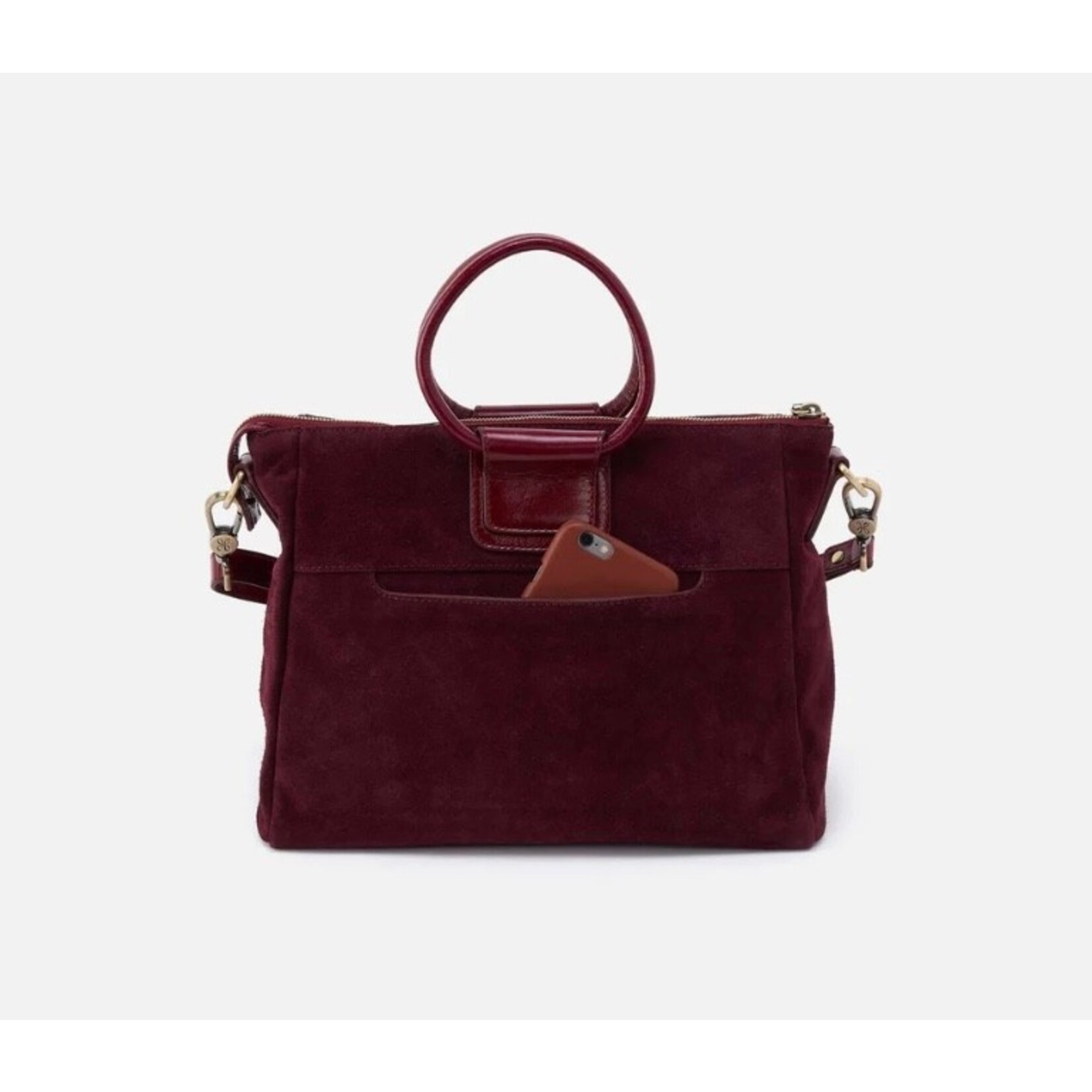 HOBO Sheila Medium Satchel in Prairie Garnet