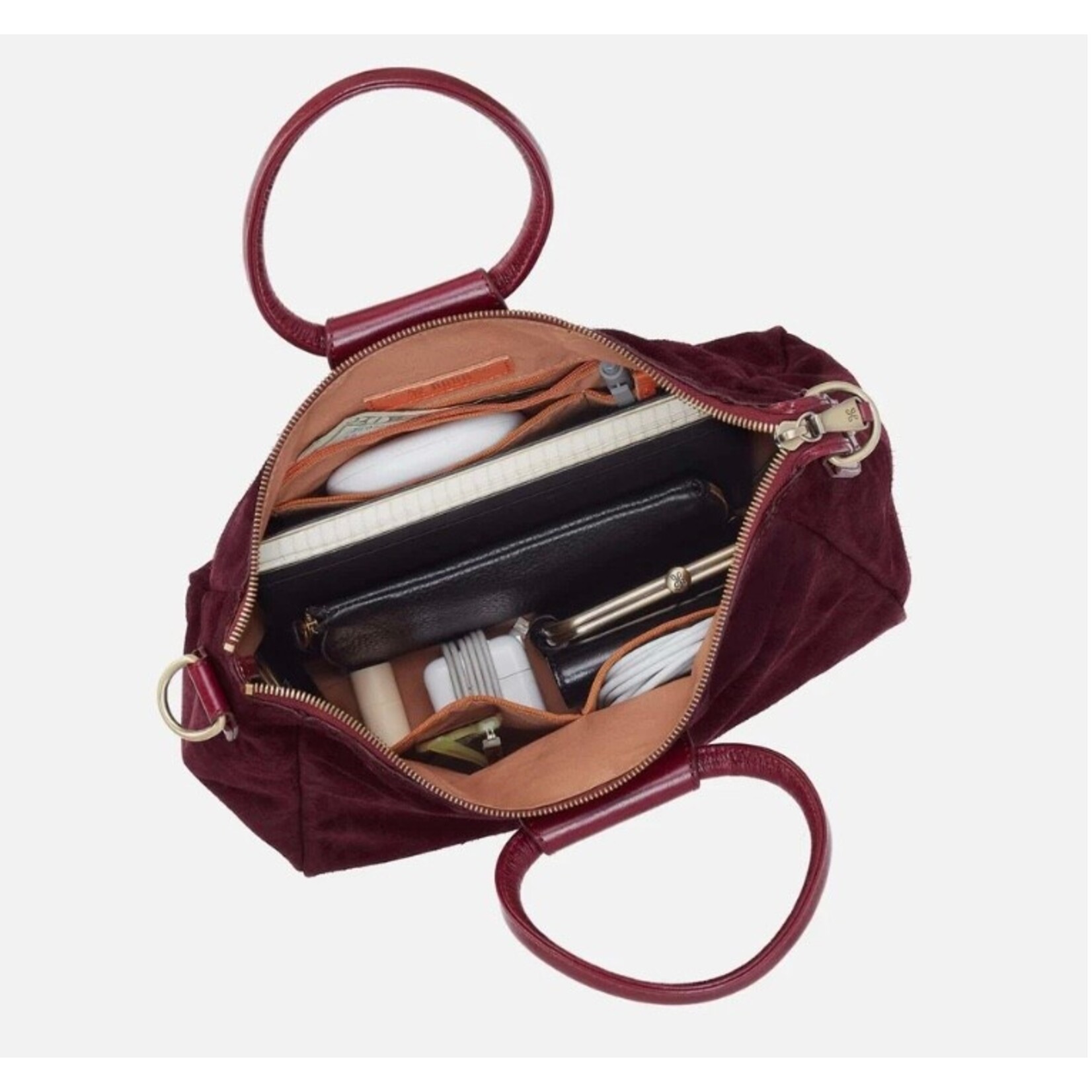 HOBO Sheila Medium Satchel in Prairie Garnet
