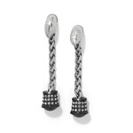Brighton Meridian Ventus Silver/Black Post Drop Earrings