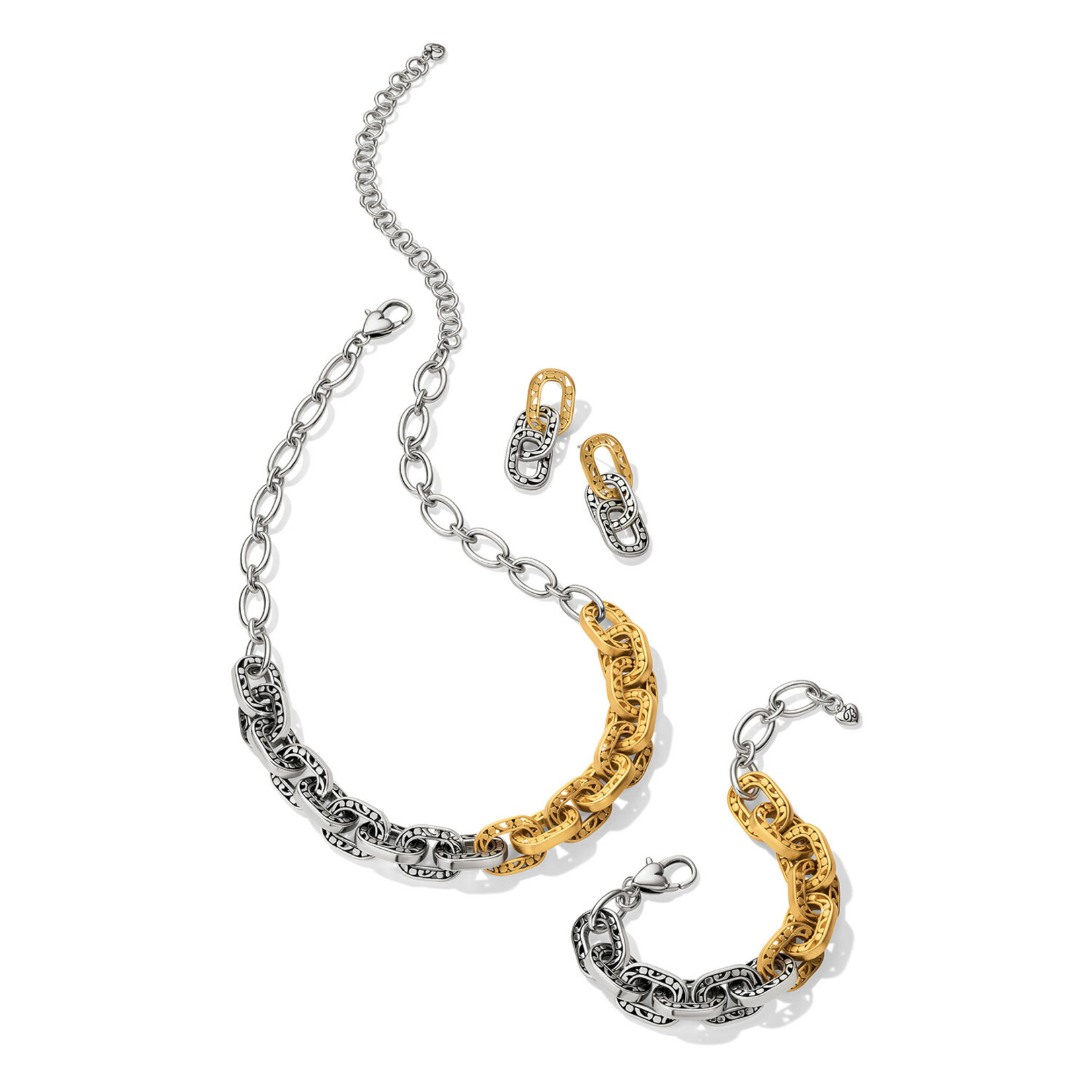 Brighton Contempo Linx Duo Two Tone Necklace
