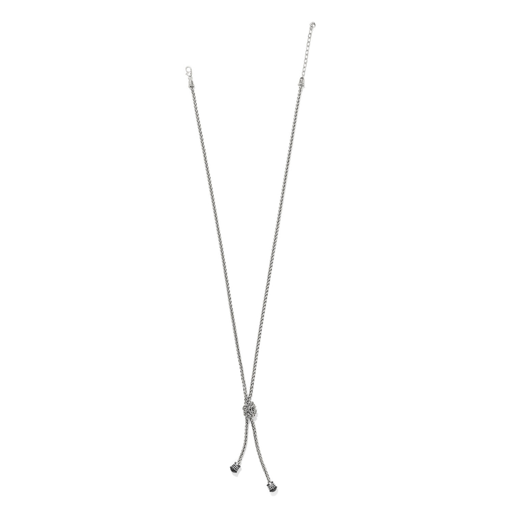 Brighton Meridian Ventus Silver/Black Y Necklace