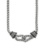Brighton Meridian Ventus Silver/Black Necklace