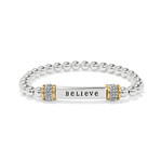 Brighton Meridian Believe Two Tone Stretch Bracelet