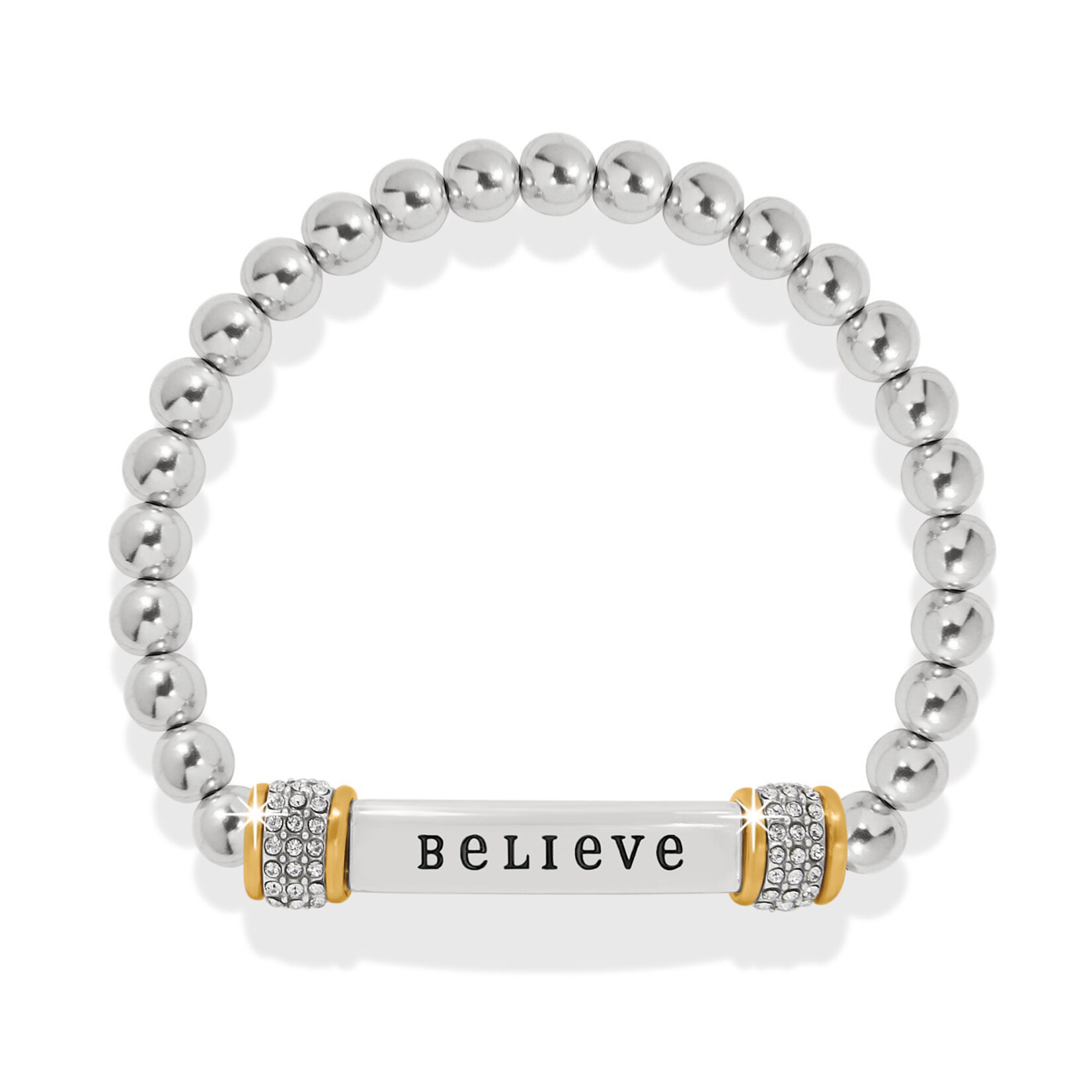 Brighton Meridian Believe Two Tone Stretch Bracelet