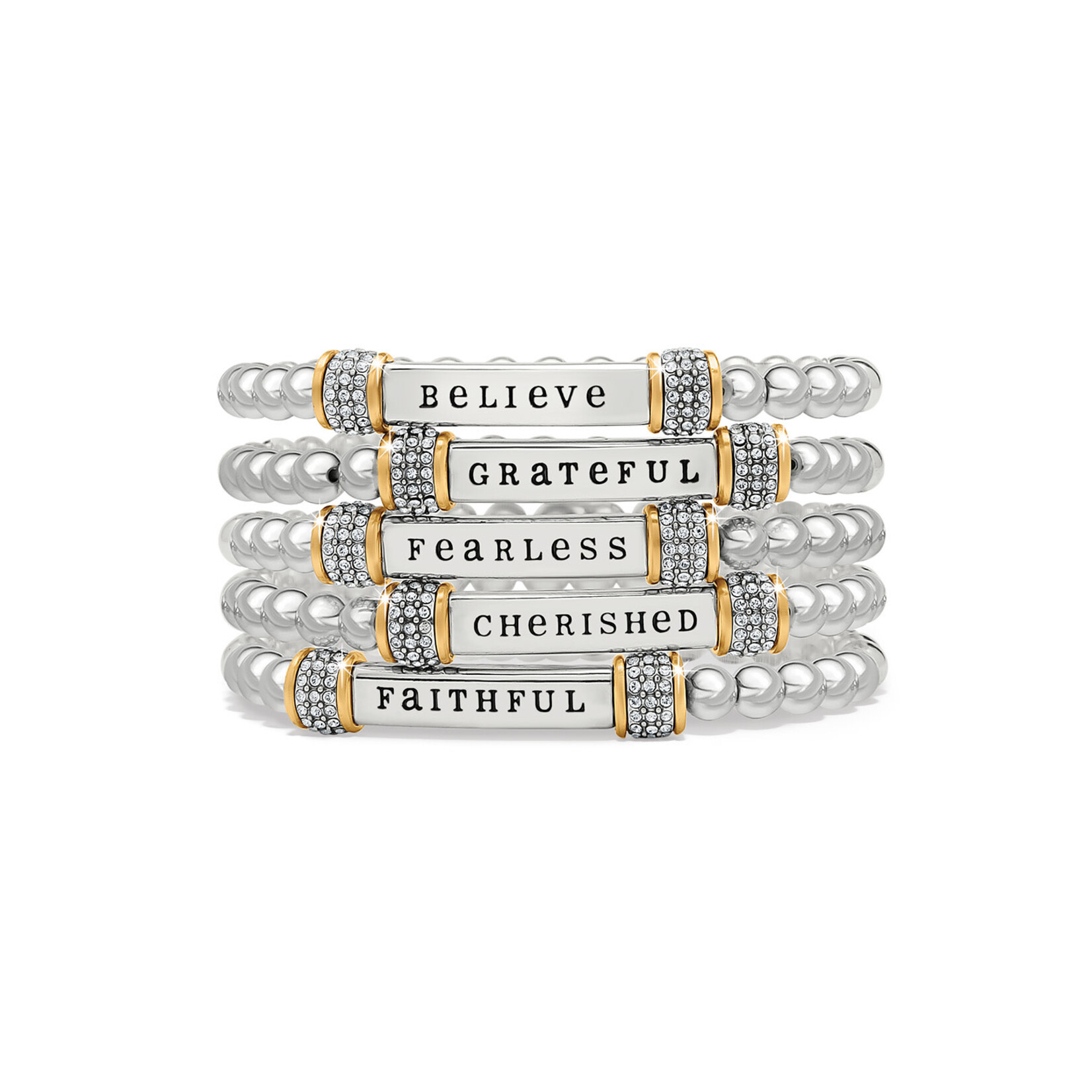 Brighton Meridian Cherished Two Tone Stretch Bracelet