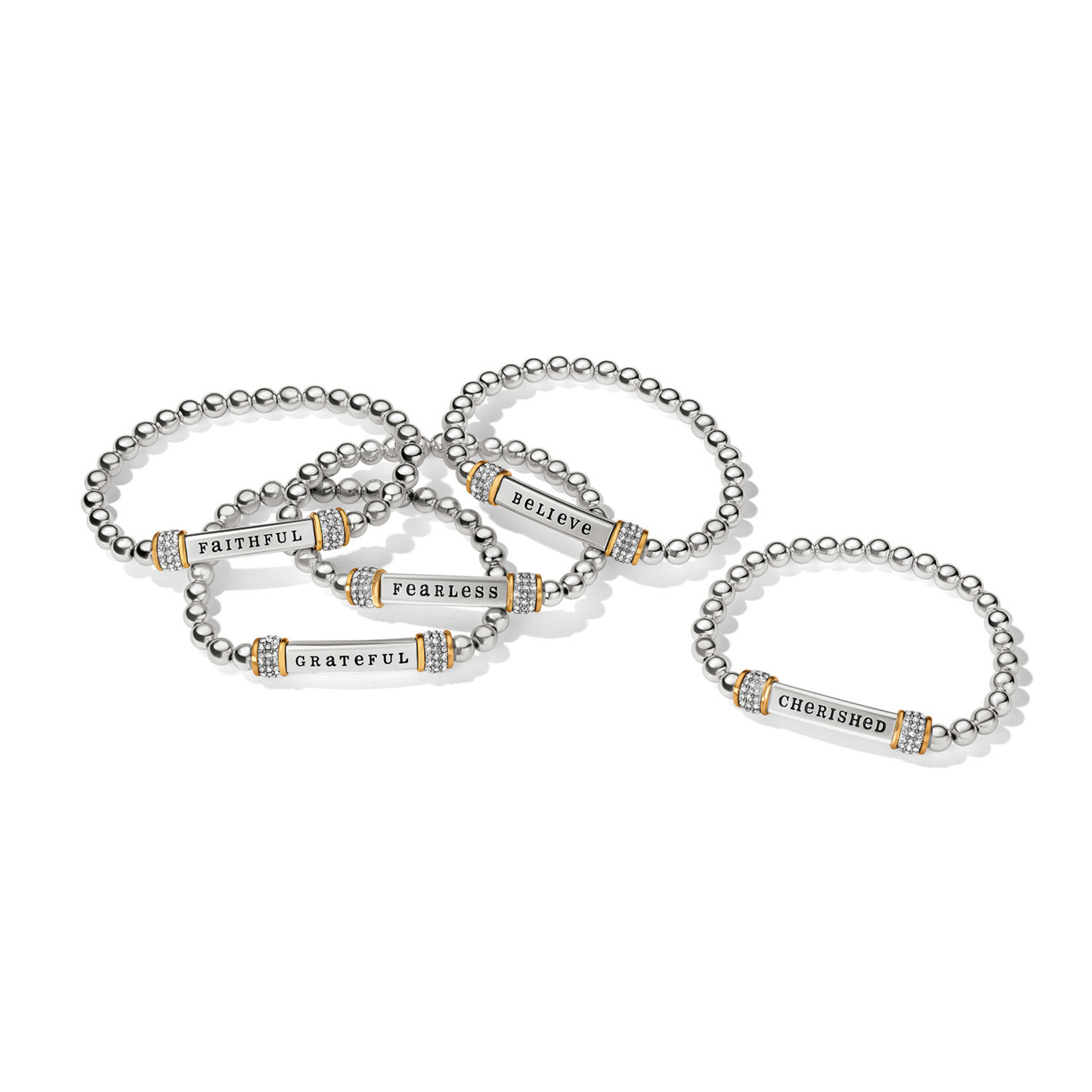 Brighton Meridian Cherished Two Tone Stretch Bracelet