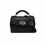 Brighton Tatum Small Flap Satchel in Black