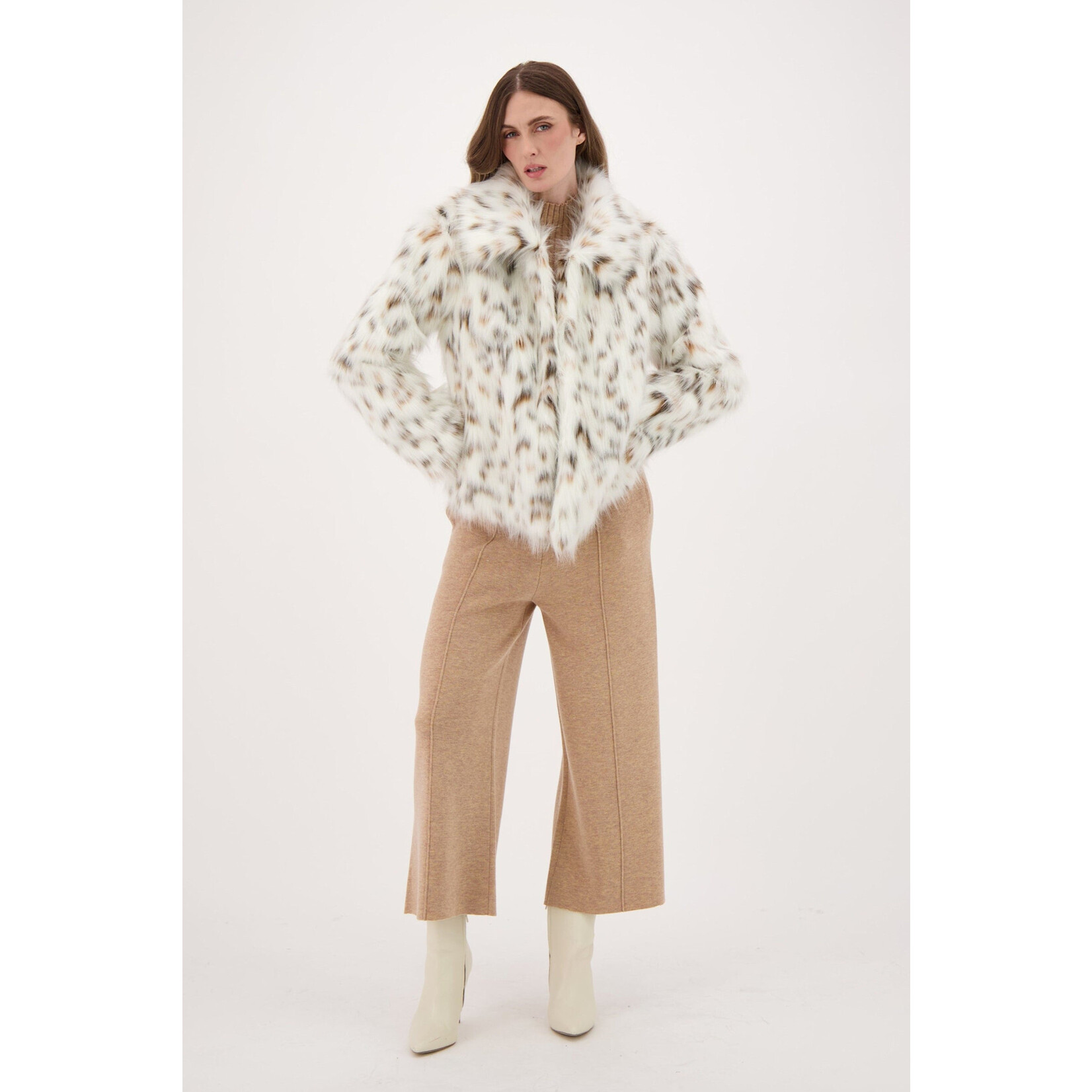 Cheetah Faux Fur Jacket