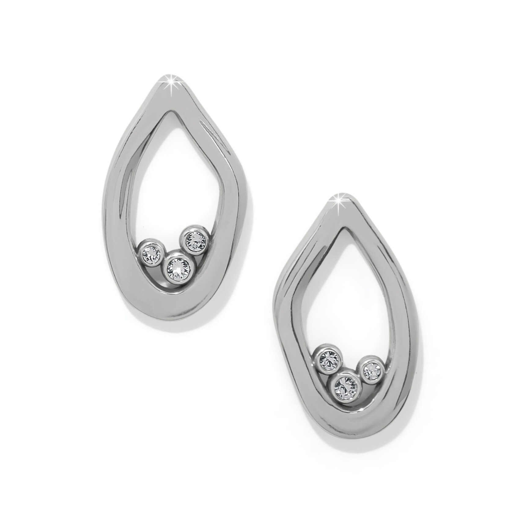 Brighton Cascade Lumina Silver Post Earrings