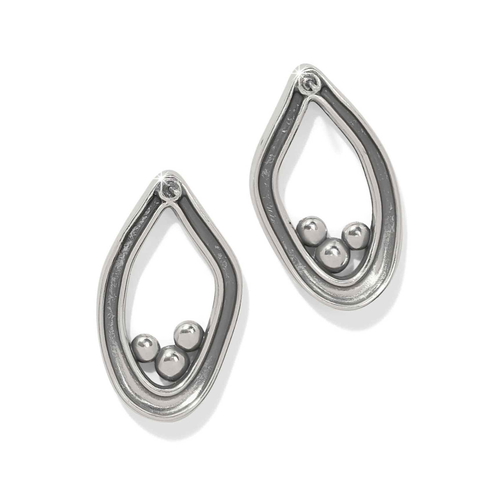 Brighton Cascade Lumina Silver Post Earrings