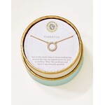 Spartina SLV Necklace 18" Thankful/Ring Gold