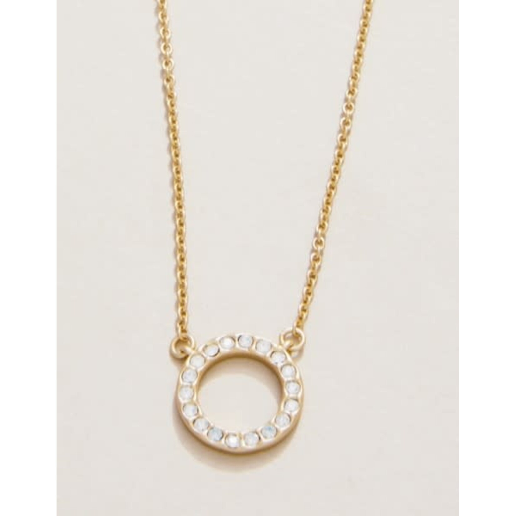 Spartina SLV Necklace 18" Thankful/Ring Gold