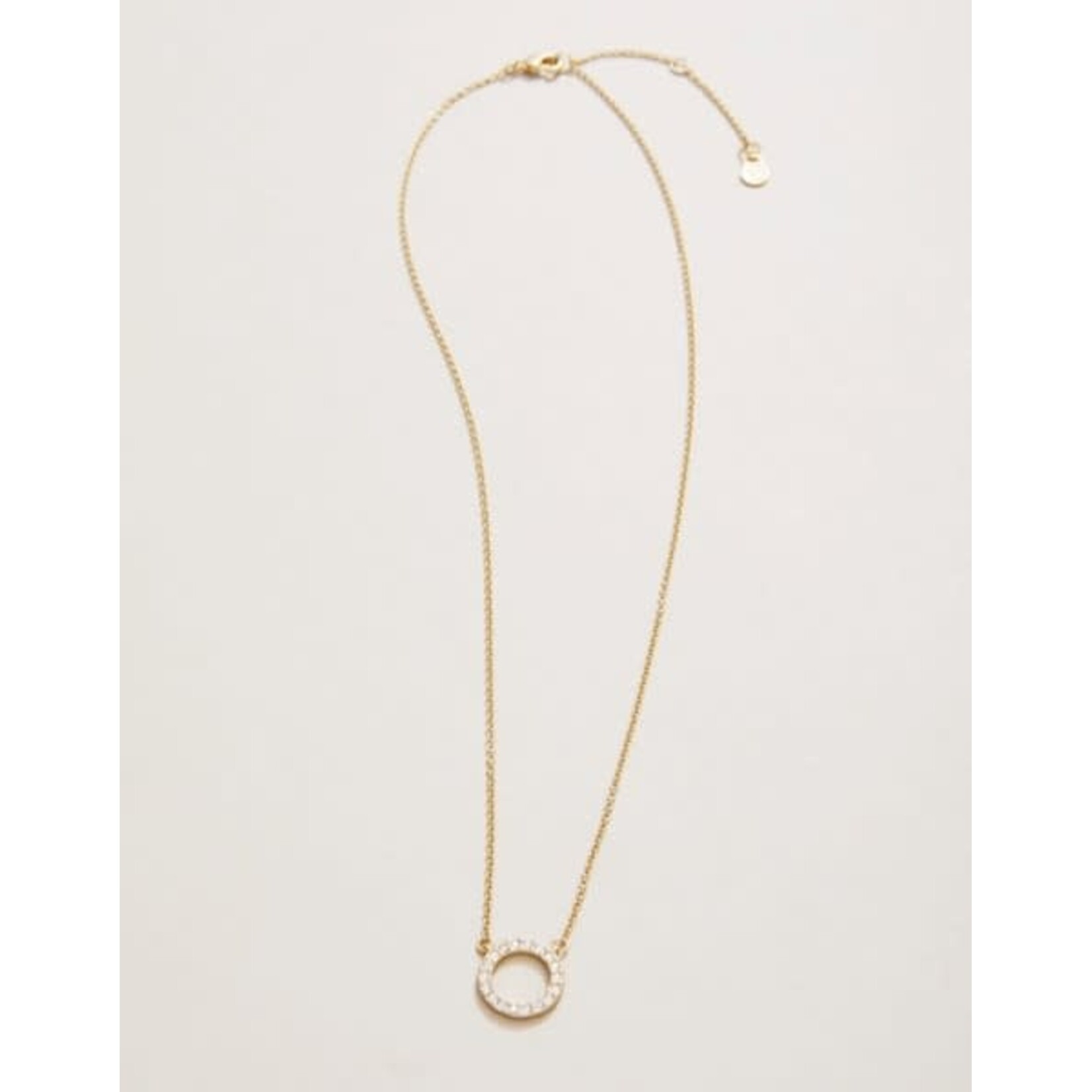 Spartina SLV Necklace 18" Thankful/Ring Gold