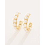 Spartina Anna Hoop Earrings Pearl